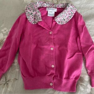 Polo by Ralph Lauren Pink Floral Collar Dress Coat